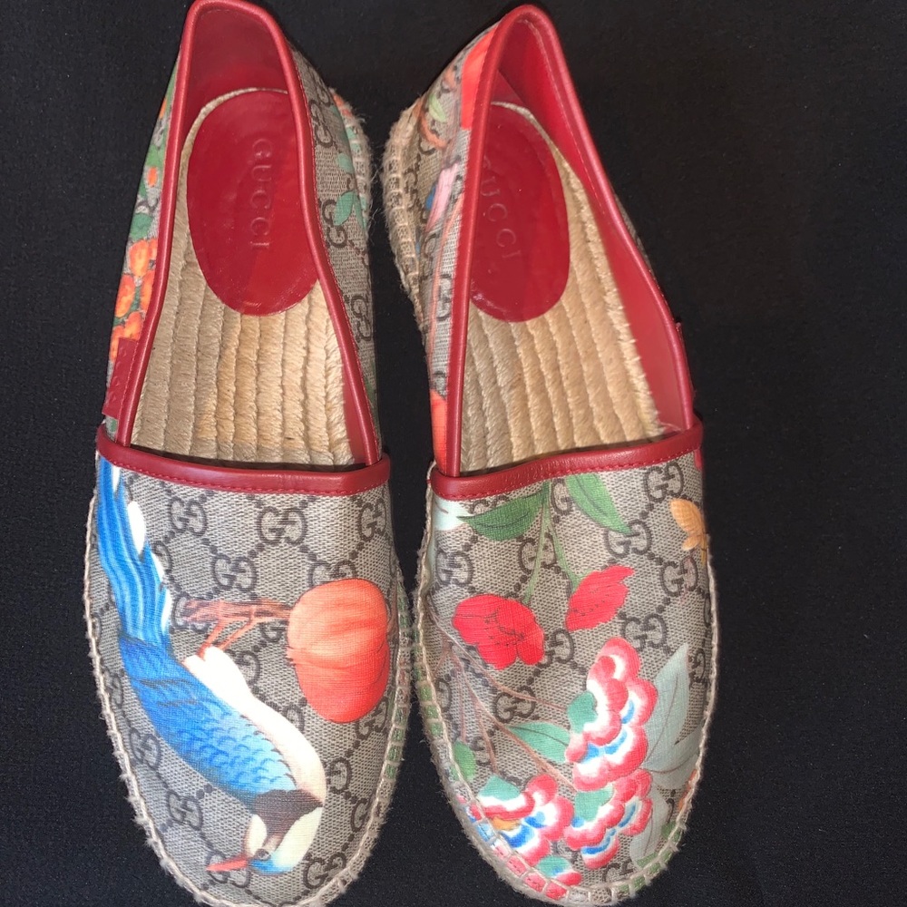 AUTHENTIC GUCCI SUPREME ESPADRILLE SLIDE ON